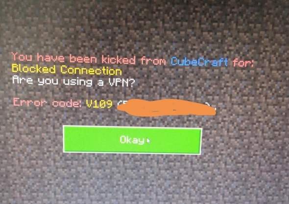 What can you do about the Error V109 in Minecraft PE