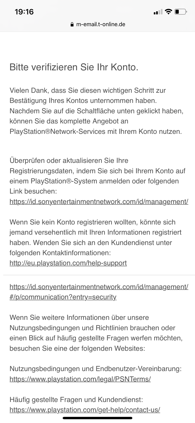 How do I verify my PlayStation account