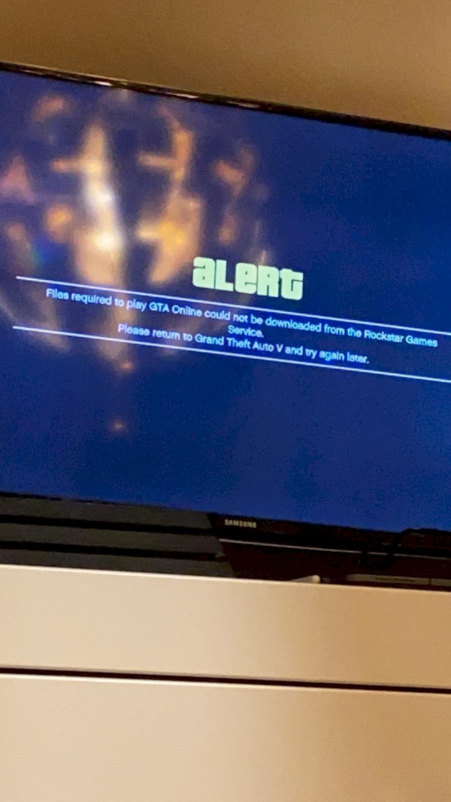 GTA error message what to do Ps4 - 1