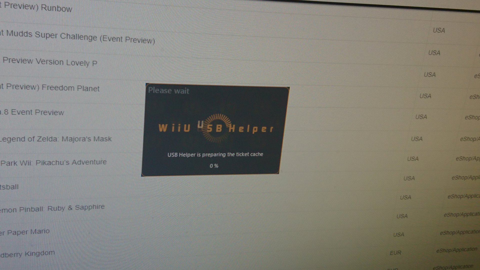 Wii U Usb Helper Ticket Cache At 0 For Half An Hour Consoleshub