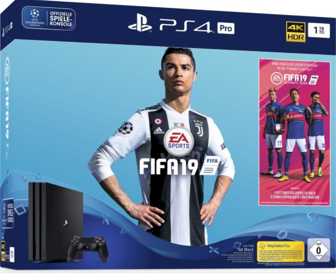 PS4 with FIFA 19 or PS4 Pro with FIFA 19buy - 1