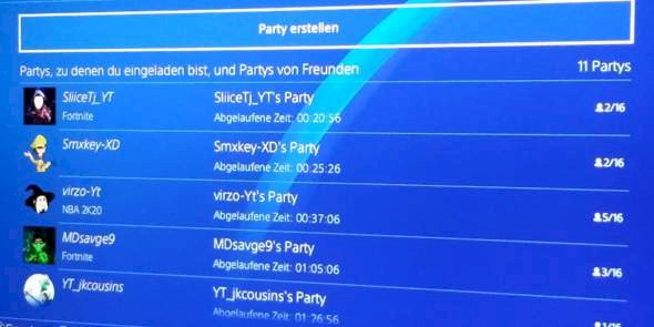 Playstation parties banned