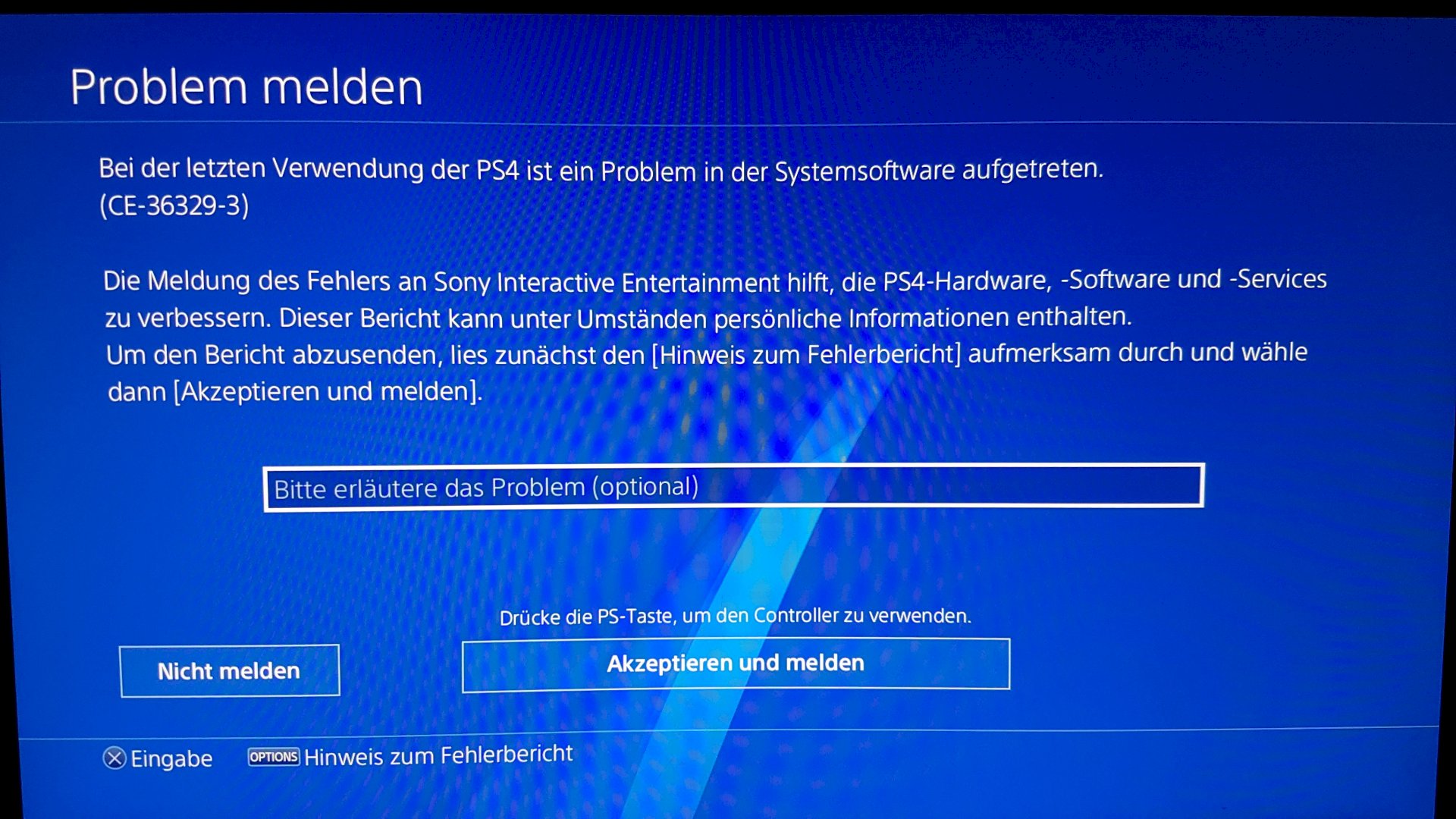 Ps4 problem, turns off by itself