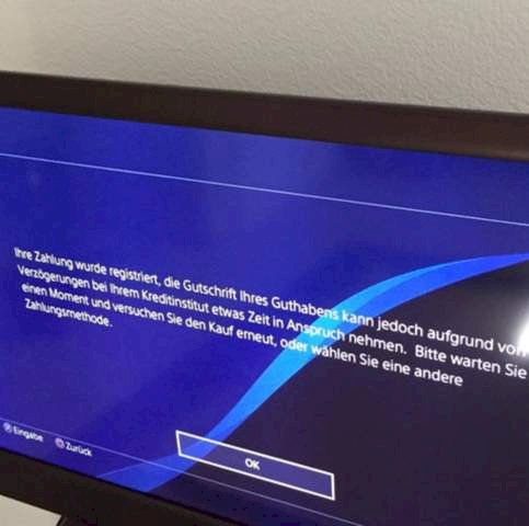 Ps4 problems with Paysafe