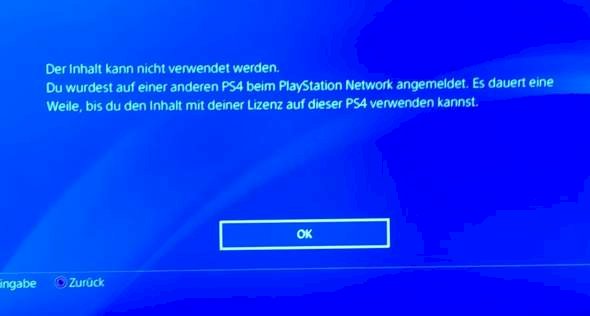 Ps4 game shared now i can t play anymore