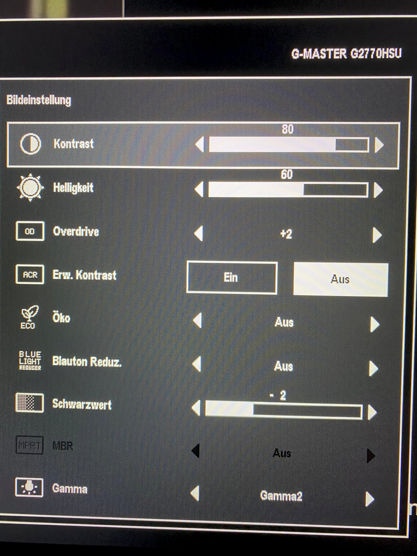 Set the monitor correctly