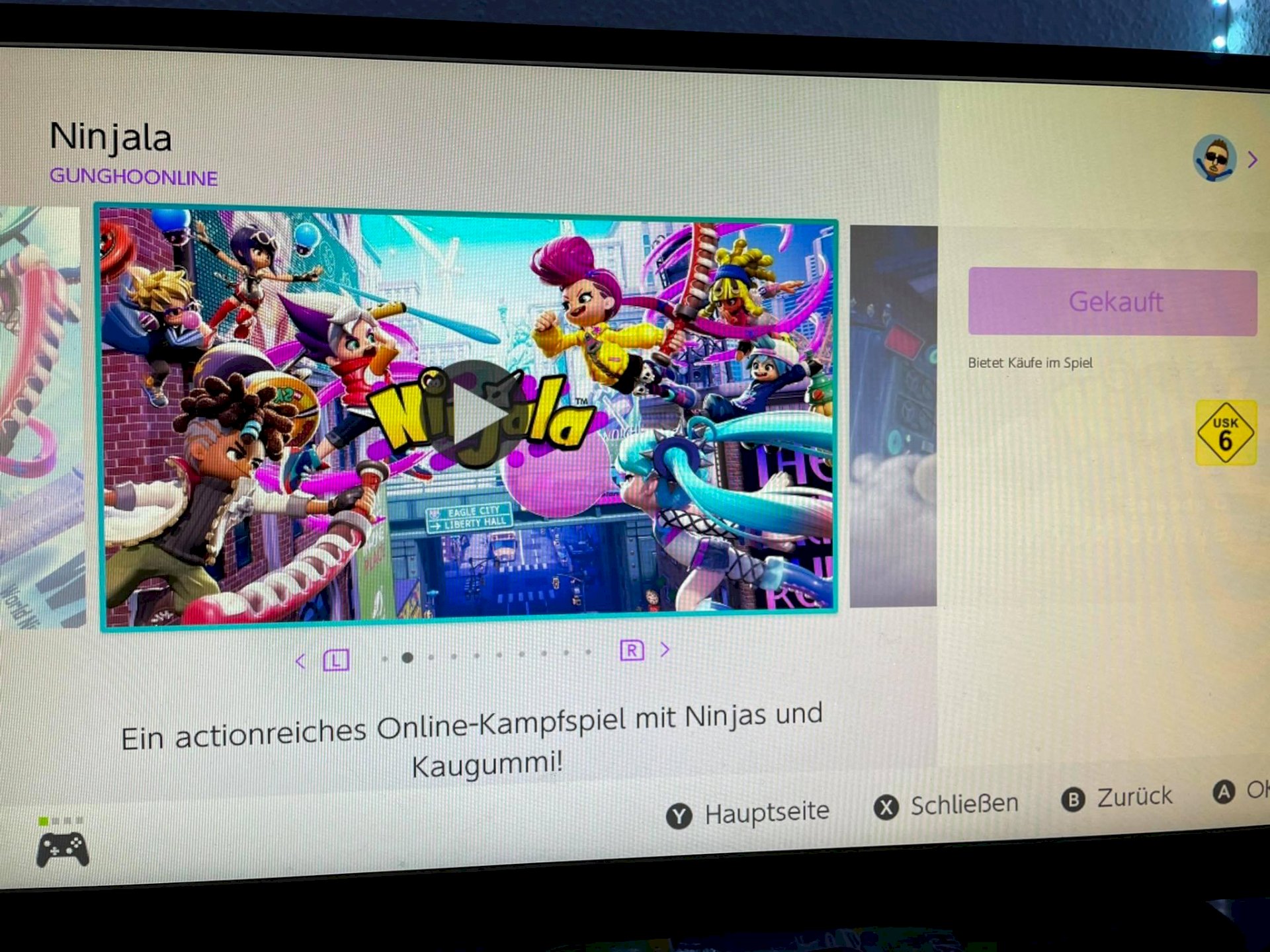 Nintendo Switch game download not possible