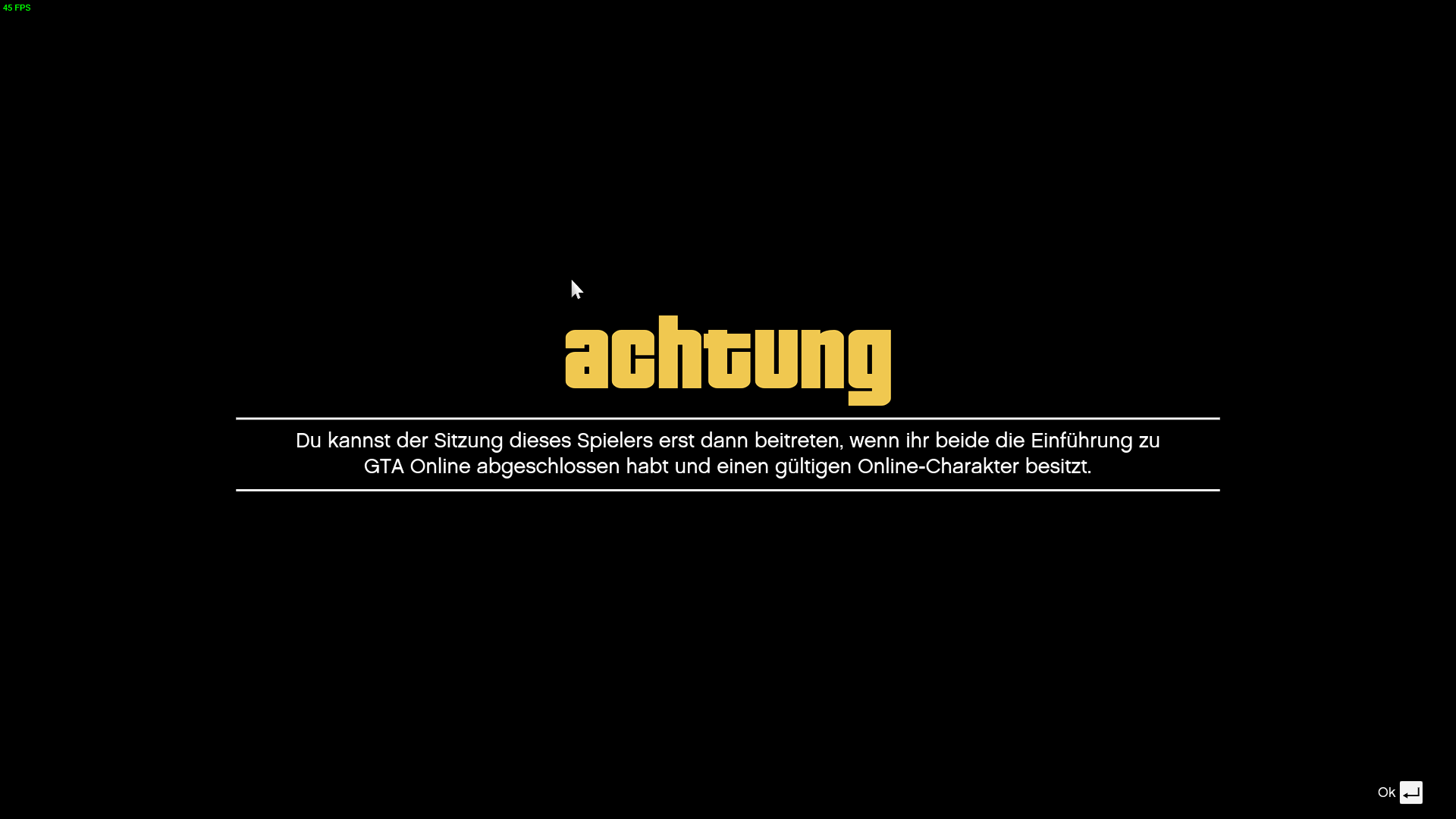 GTA Online introductory bug