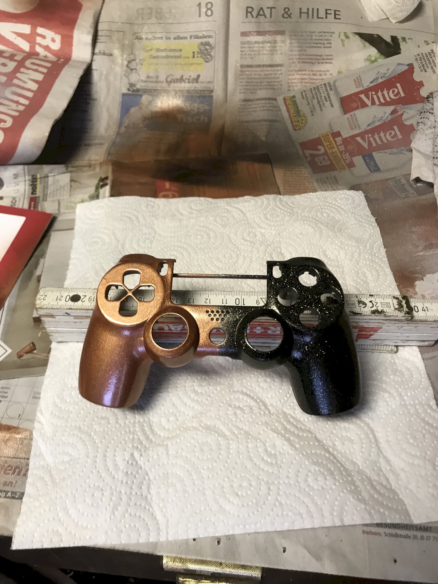 How did you spray your PS4 controller
