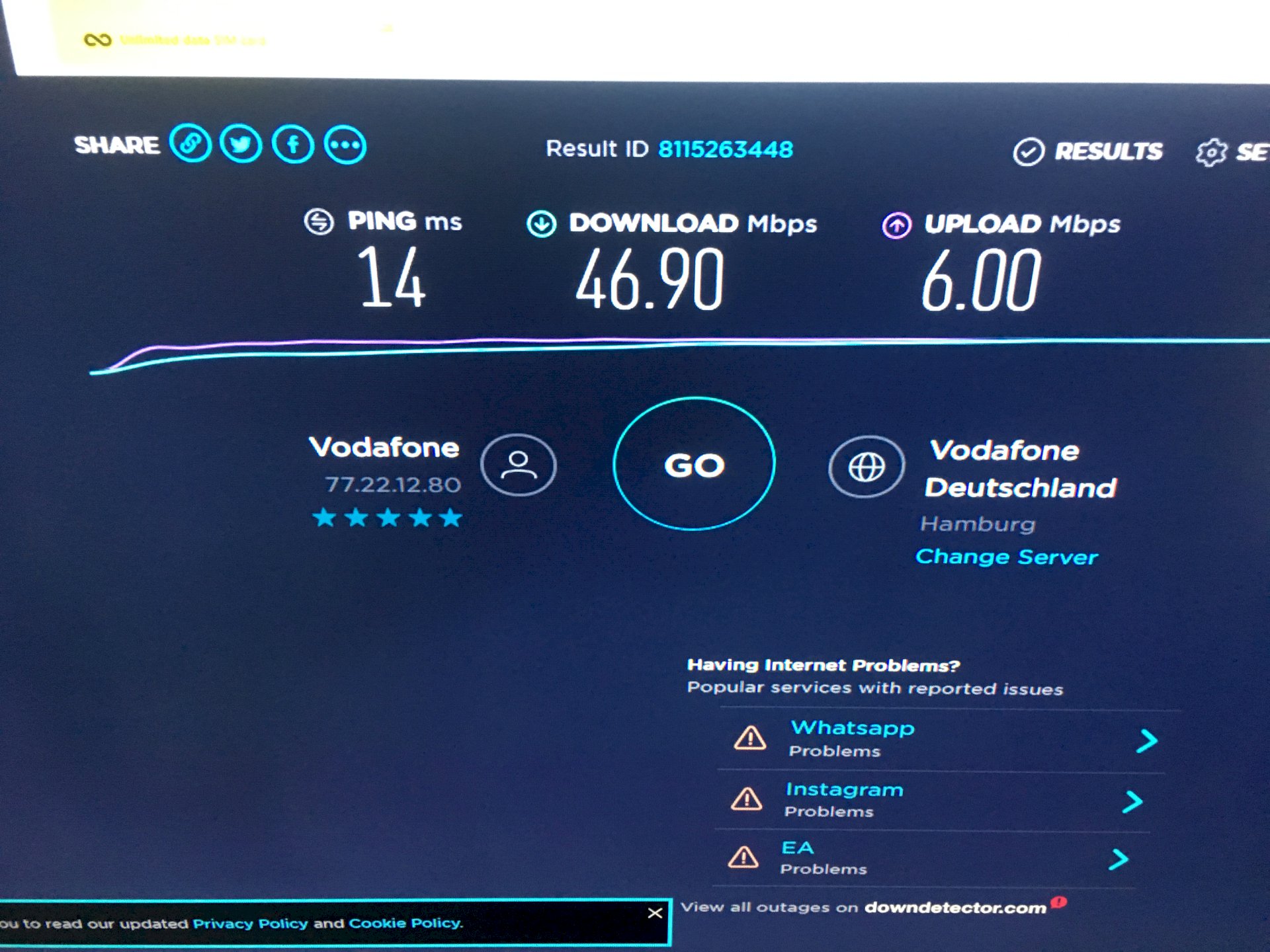 Is my internet connection sufficient to gamble - 1