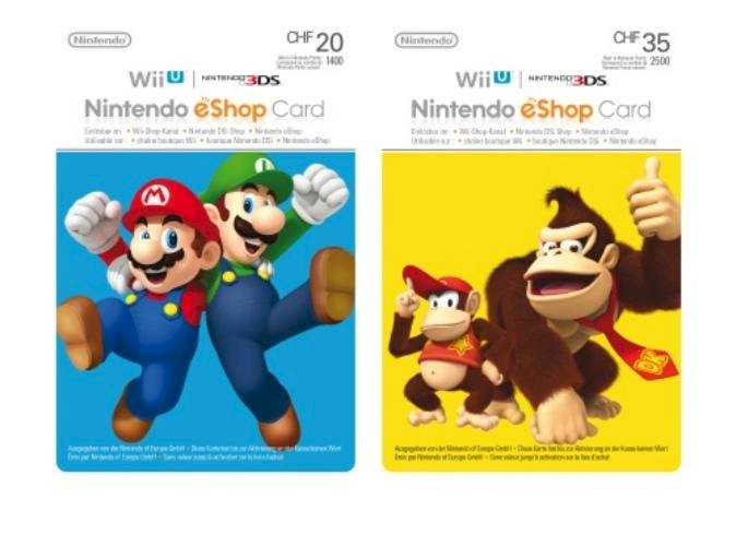 Nintendo E shop card