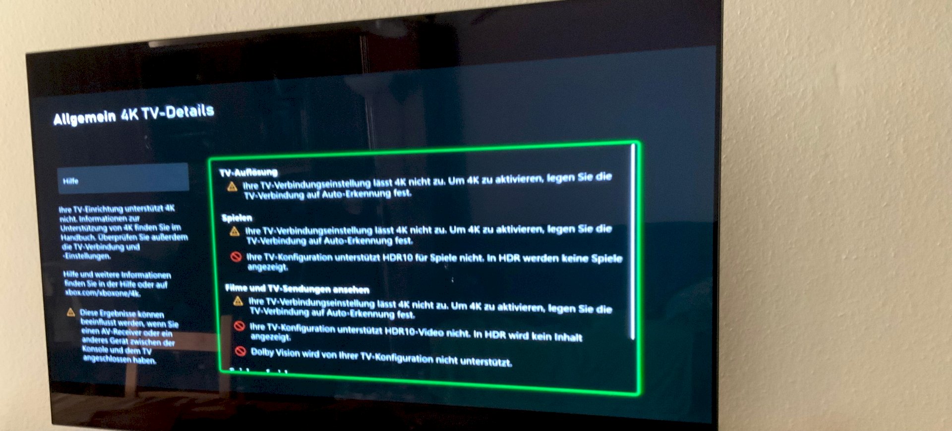Have an Oled Cx connected to an Xbox Series X but the content is blurred with bars because you think my TV doesn t support 4K