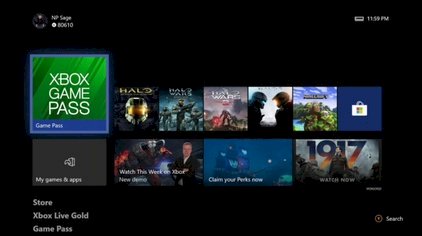 What is the name of the software on an Xbox