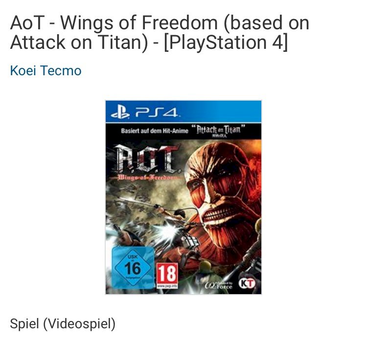 Which Attack on Titan ps4