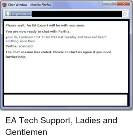 EA support is annoying What to do