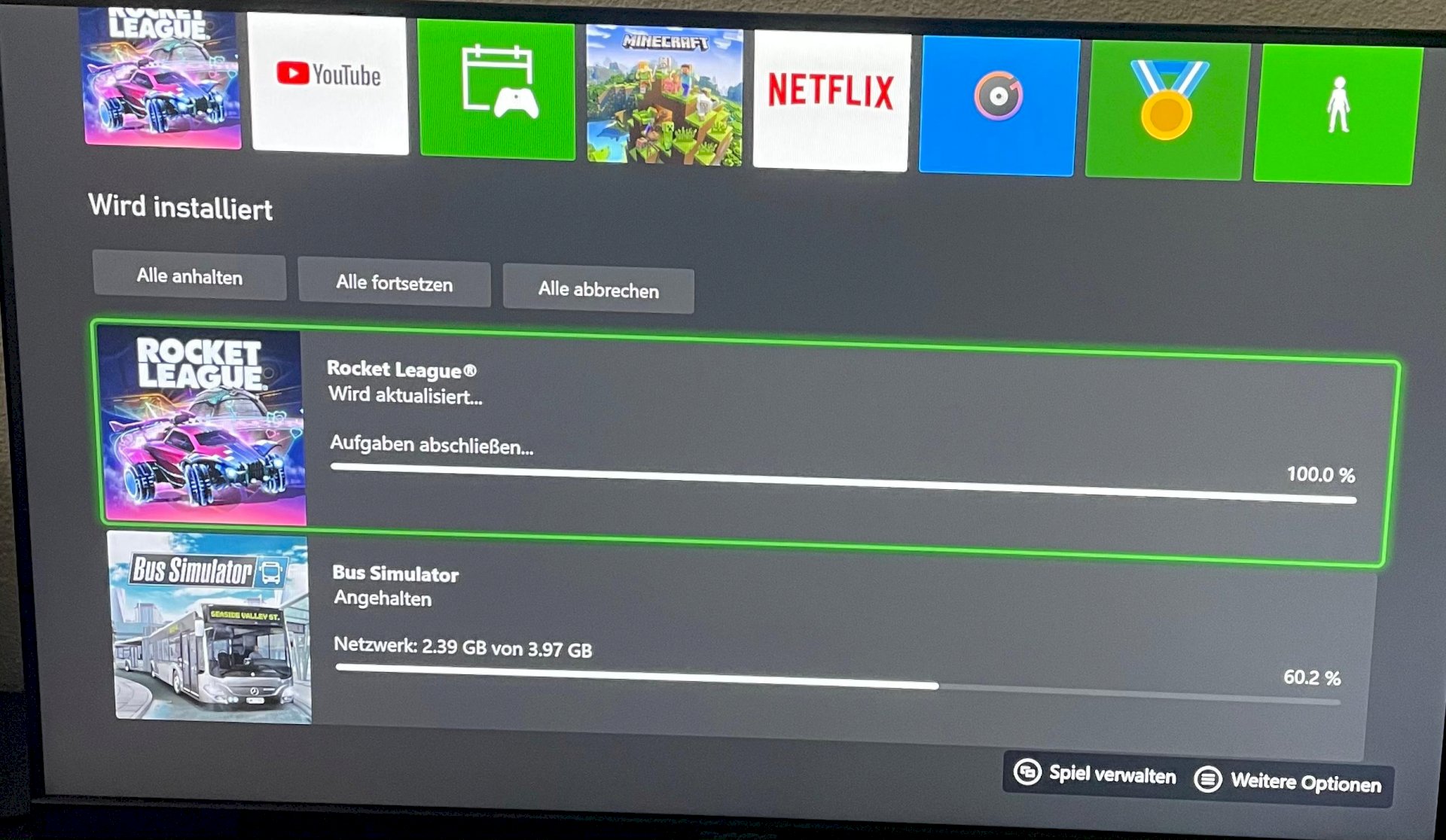 Xbox update stops