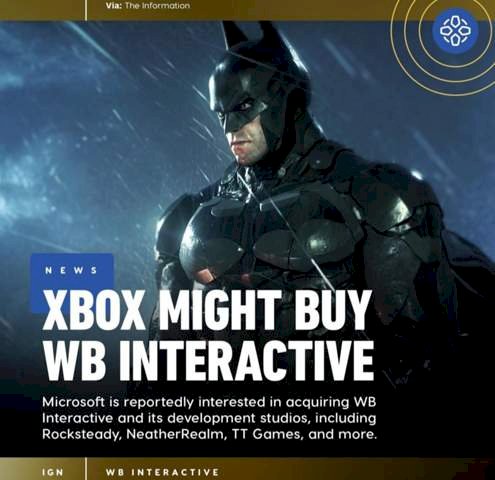 Xbox Microsoft plans to buy Warner Bros. Interactive