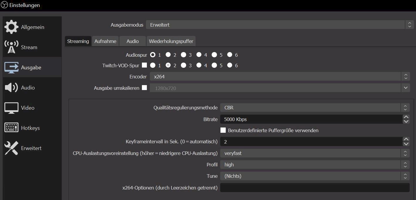 How do I increase the streaming quality on Twitch Studio - 2