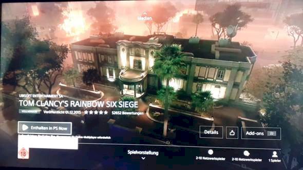Rainbow Six only wins with Ps Now