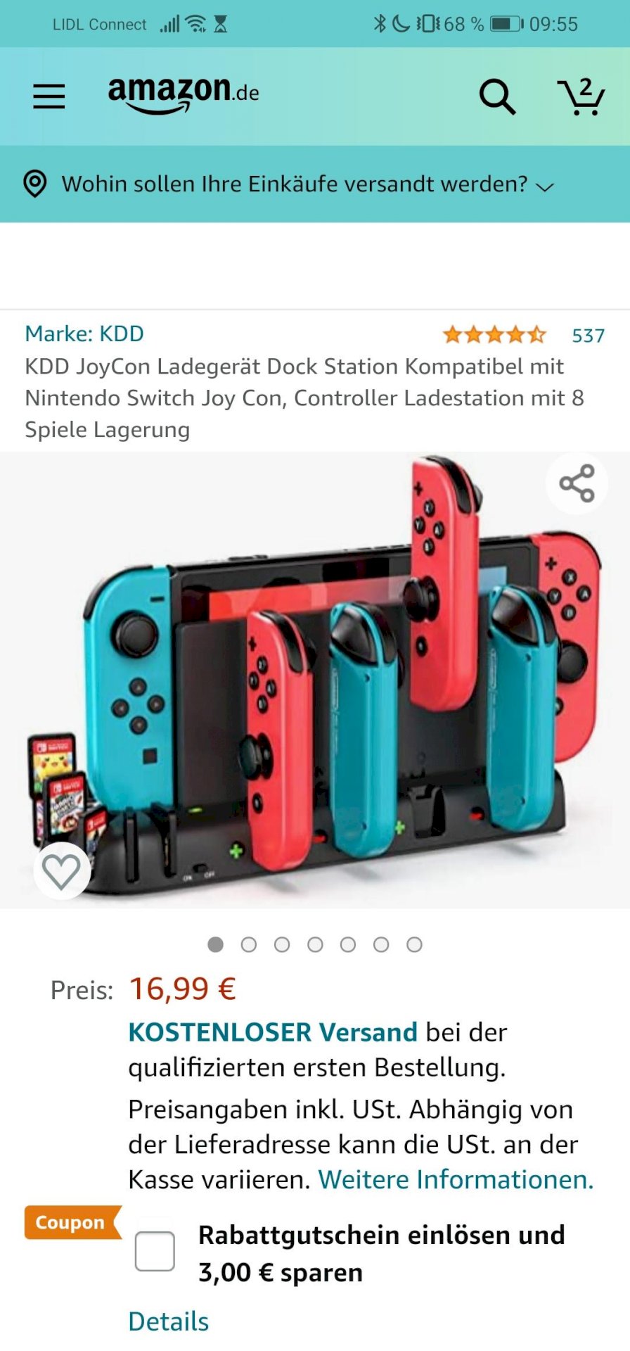 Which nintendo switch charging station - 1