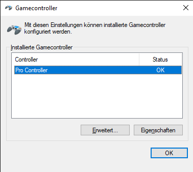 PC does not recognize Switch Controller input, but Steam does