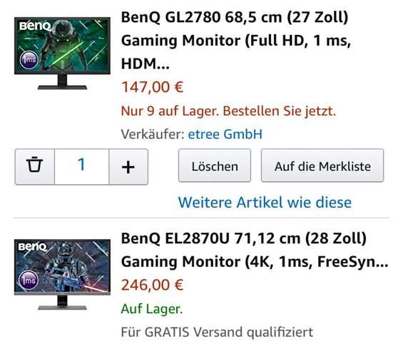Which BenQ monitor is better