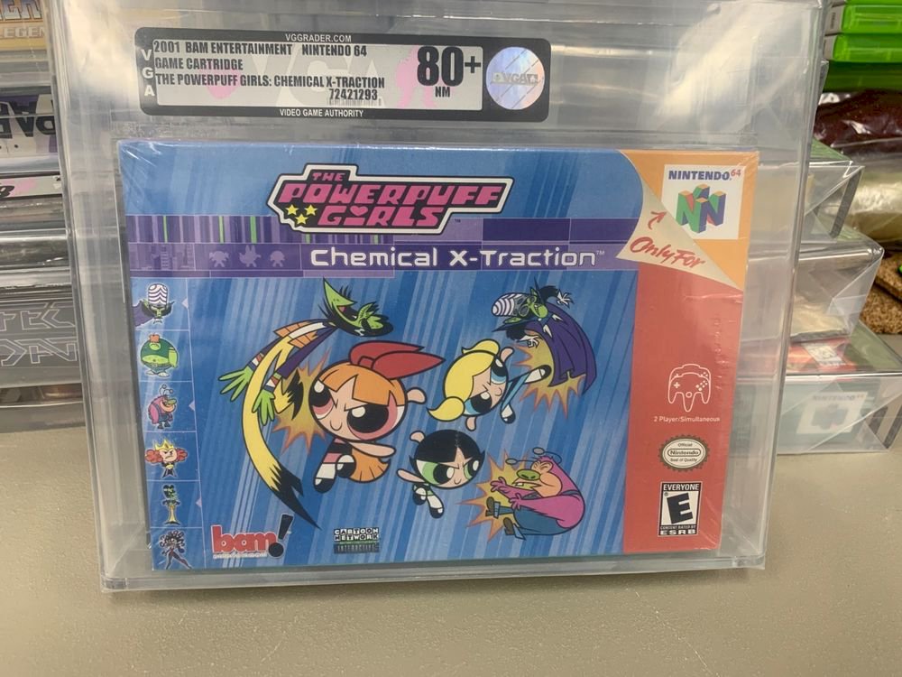 How much is a nintendo 64 vga powerpuff girls worth 80 silver VGA