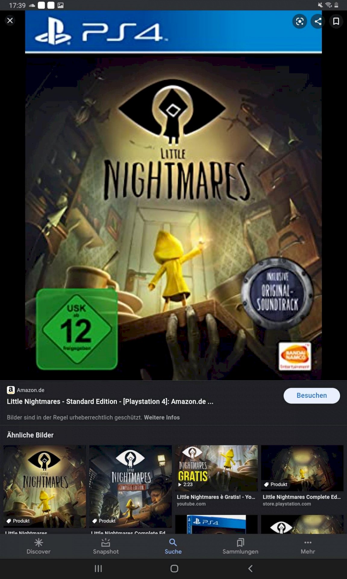 Little Nightmares parts 1 and 2 for the PS4 with almost 13 years and two little brothers 8 and 2 years