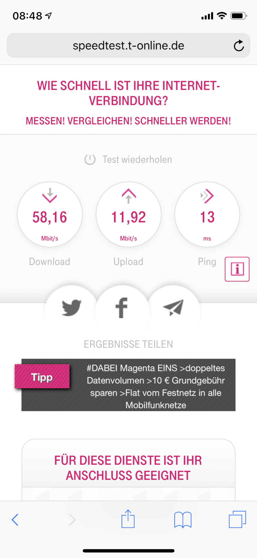 WLAN connection good or not