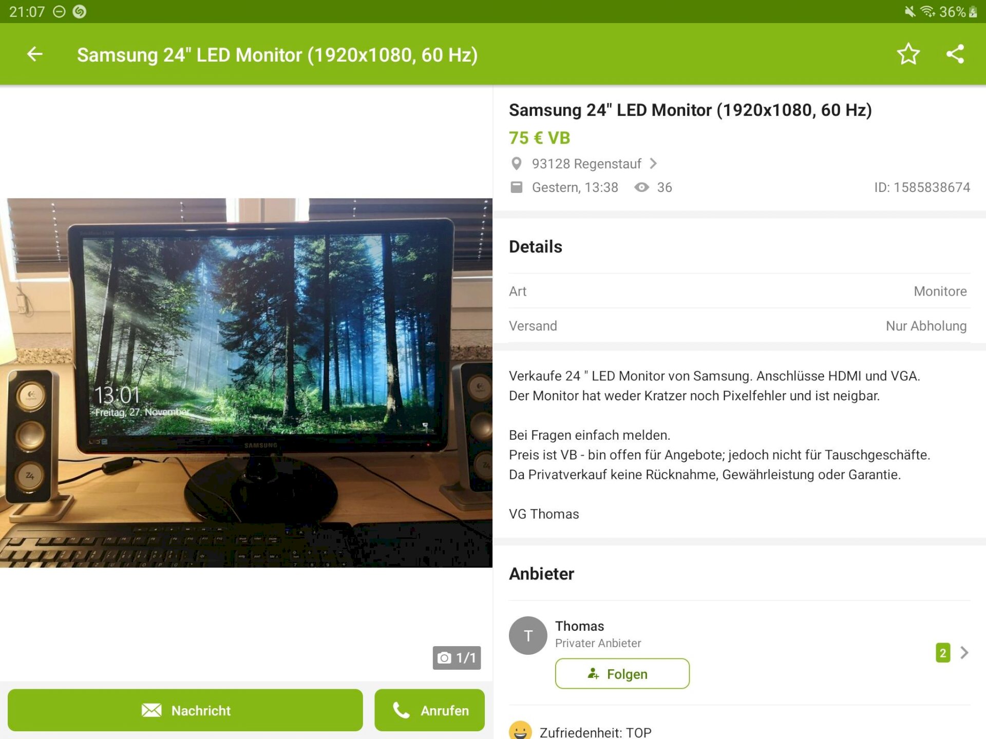 Monitor for Xbox One nonsense