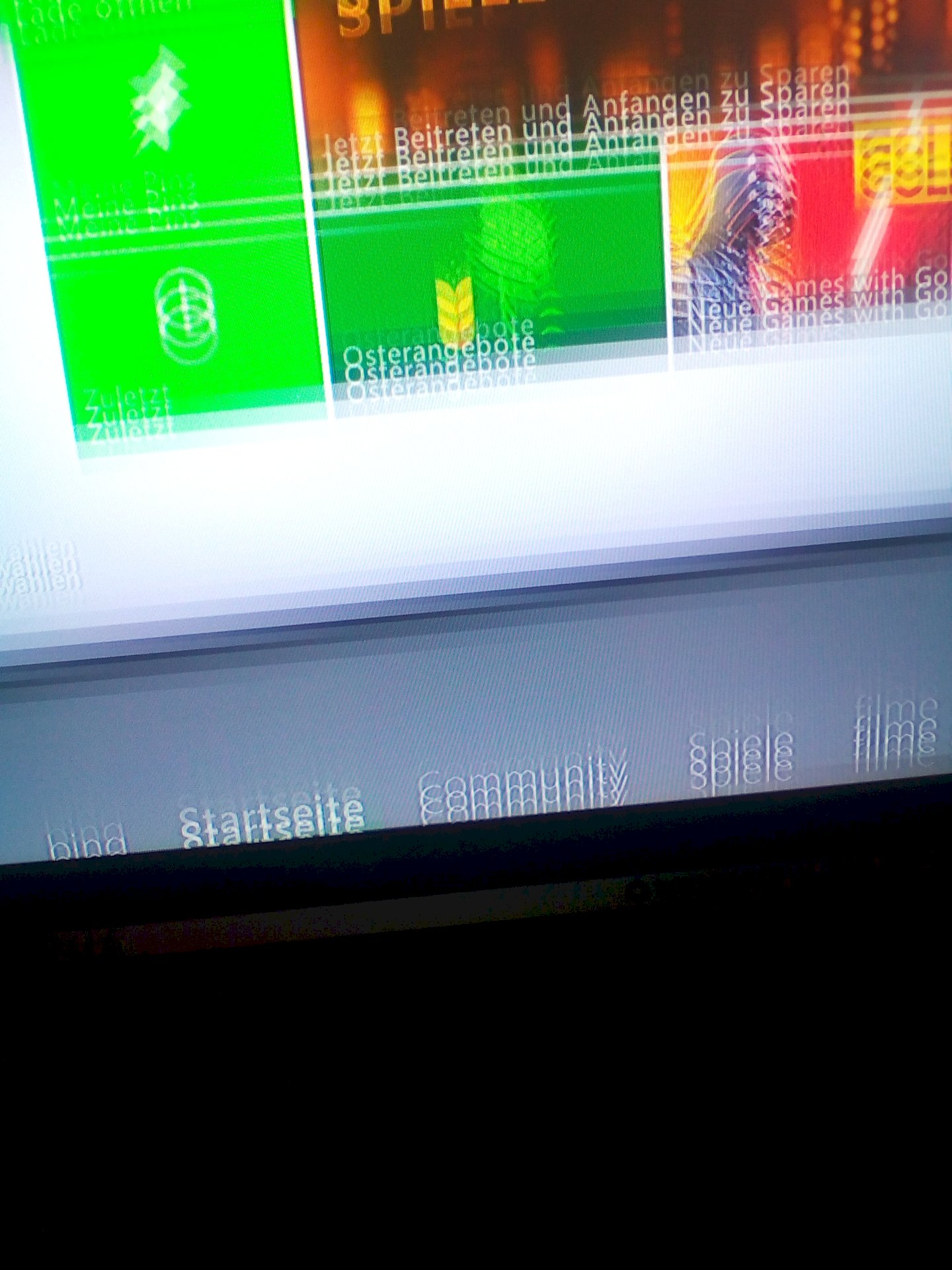 Xbox 360 image repeats itself. What to do