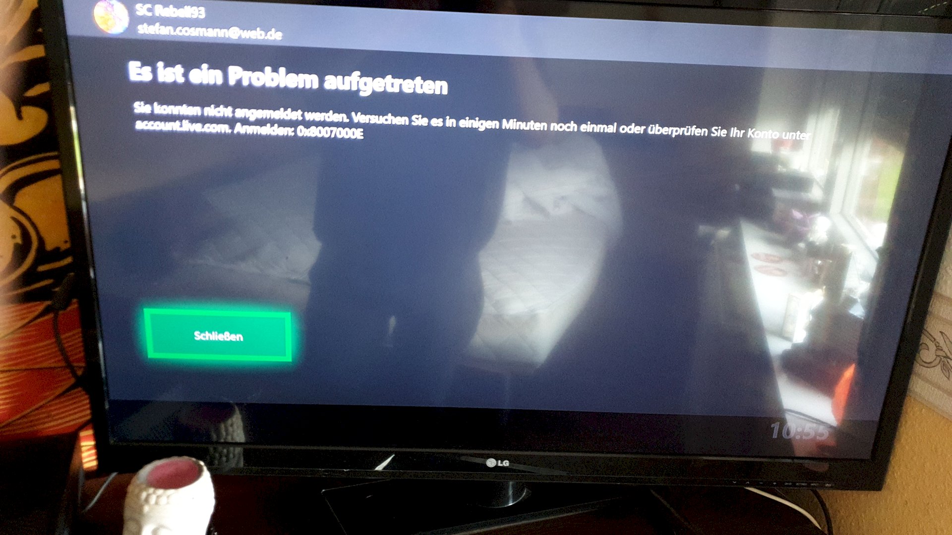 Problem with xbox live who can - 1
