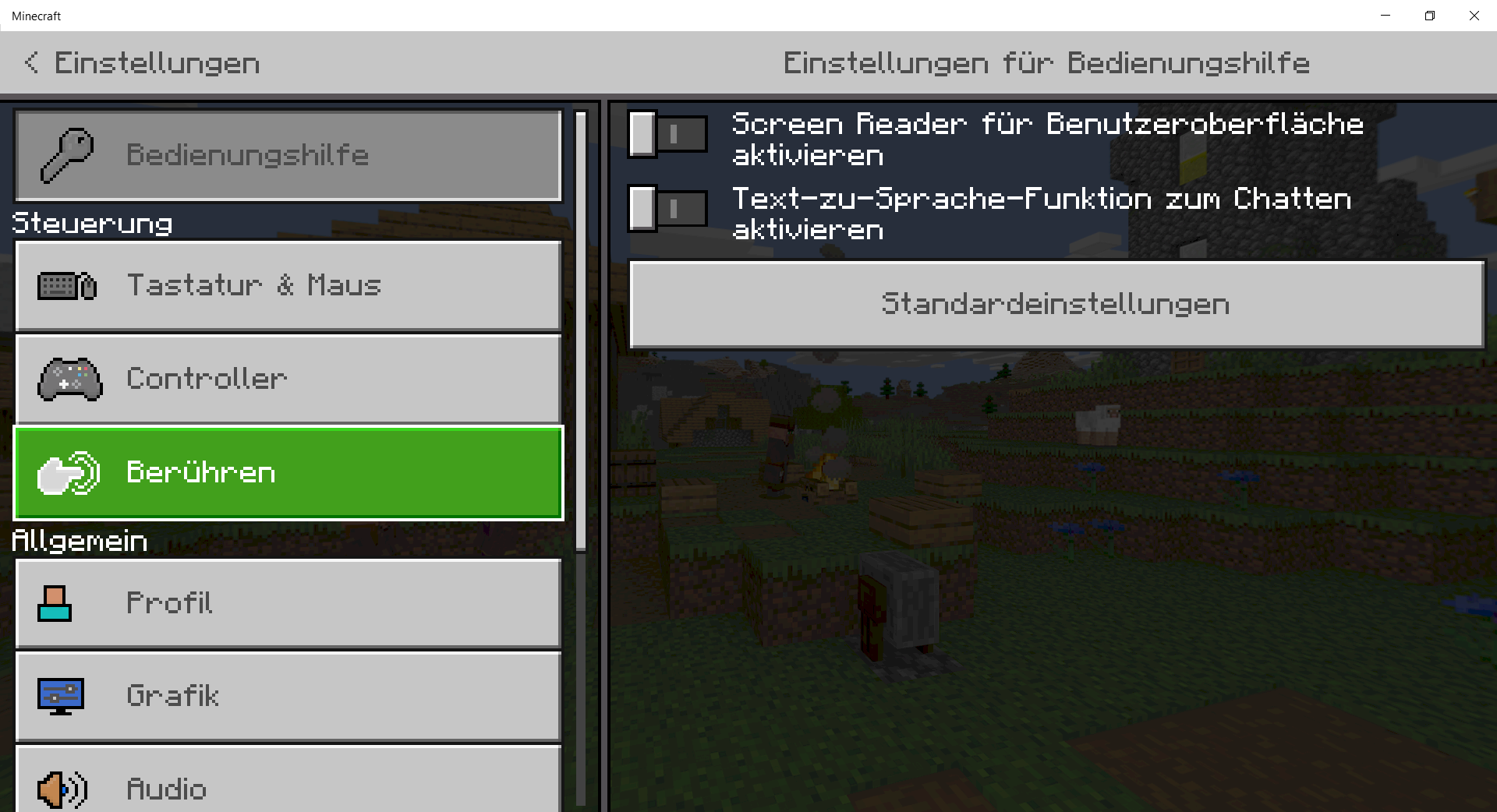 Play Minecraft Window 10 version on mobile