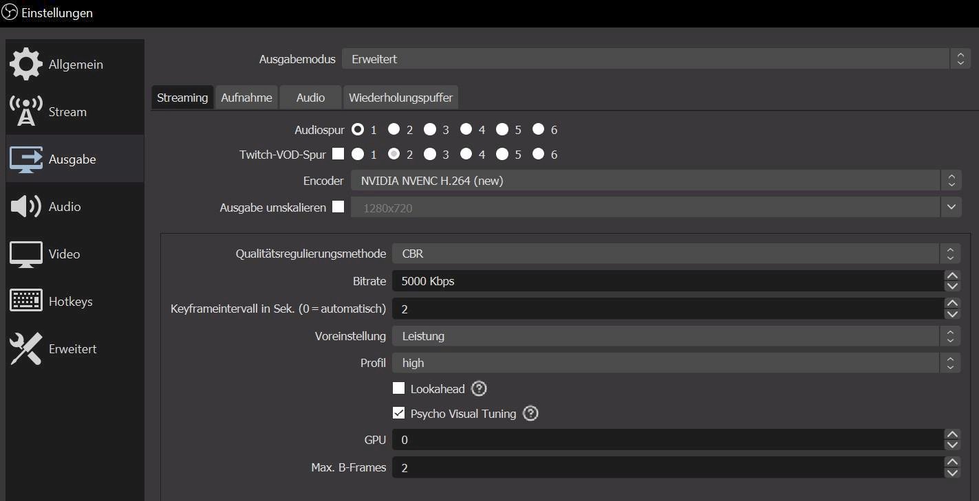 How do I increase the streaming quality on Twitch Studio - 1