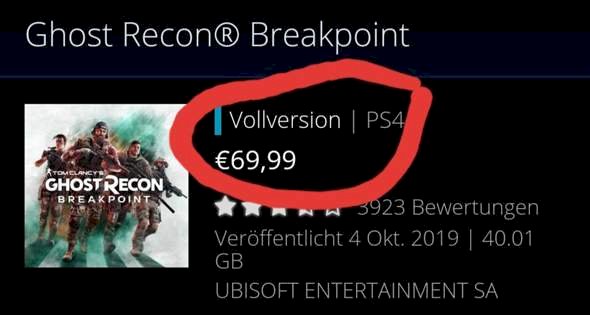 Breakpoint Ultimate Edition in the Playstation Store full version