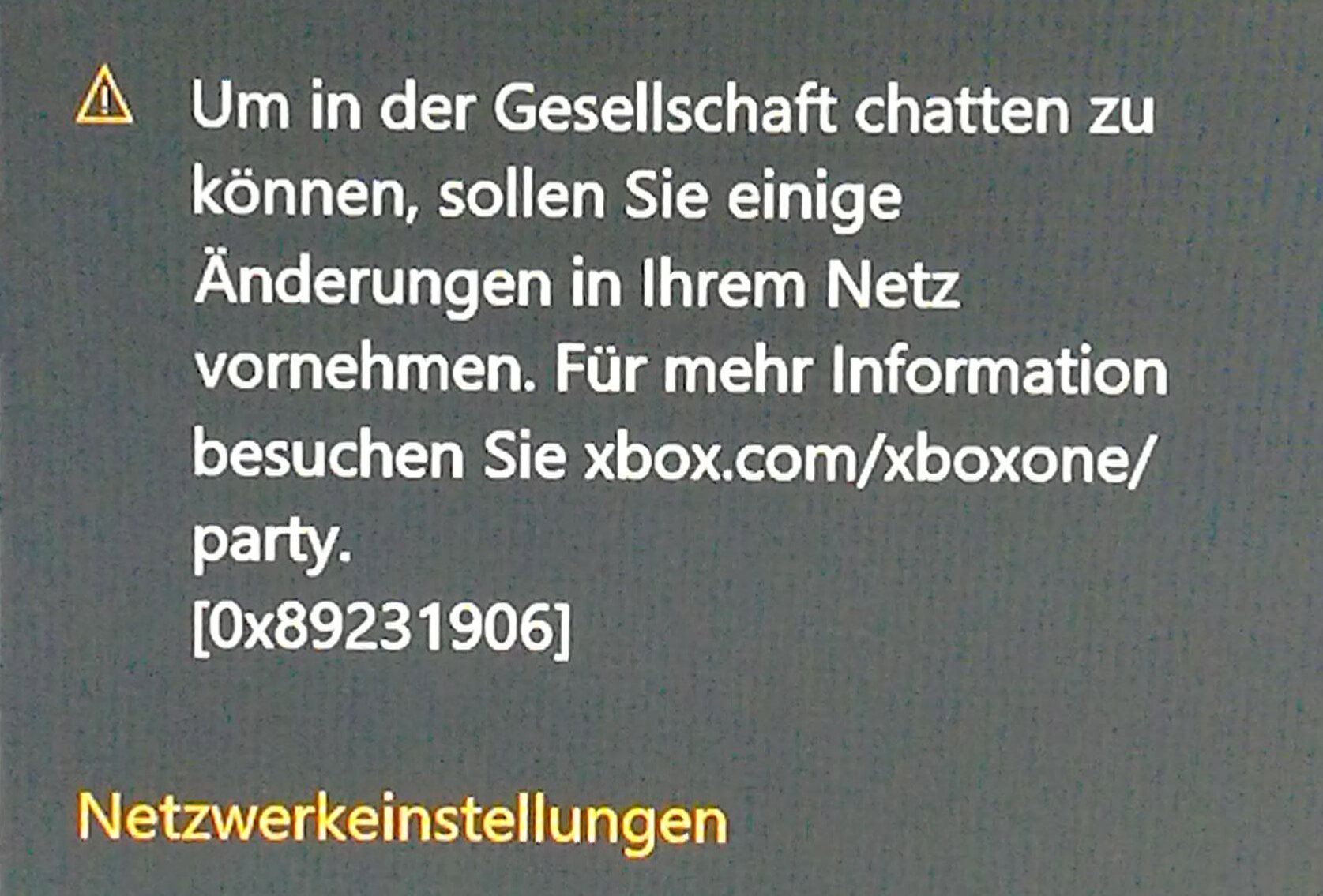 Xbox Party is blocked