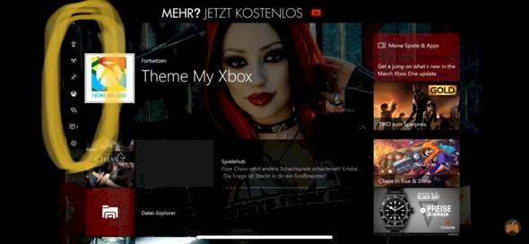Would like to have the quick menu on the Xbox like this on the side for me, is it just above