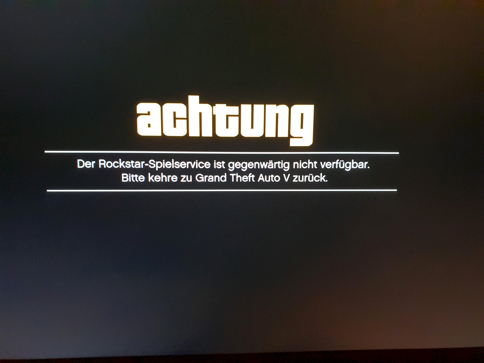 Xbox One: GTA Online, game service not available