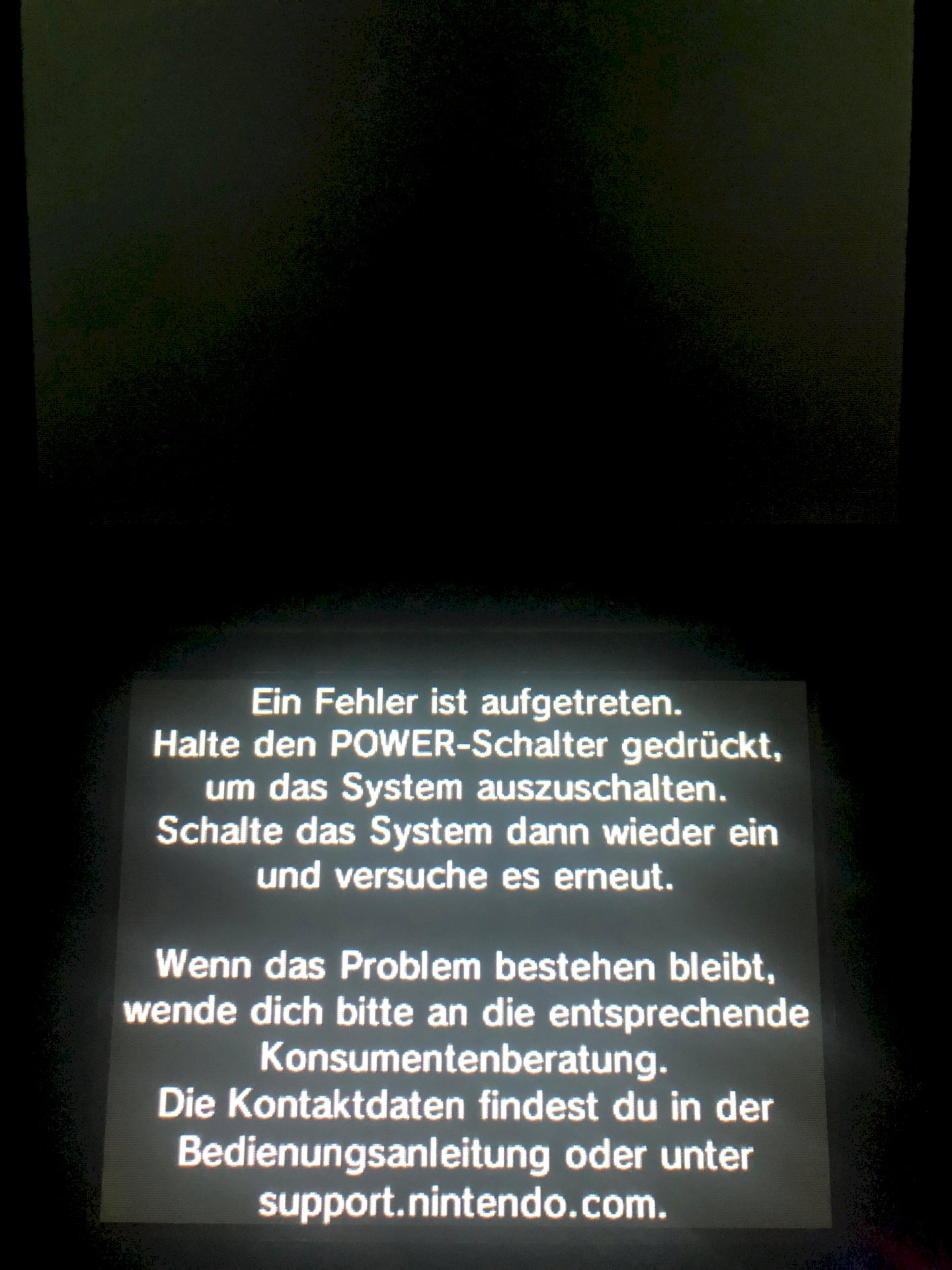 Nintendo 3DS game not working