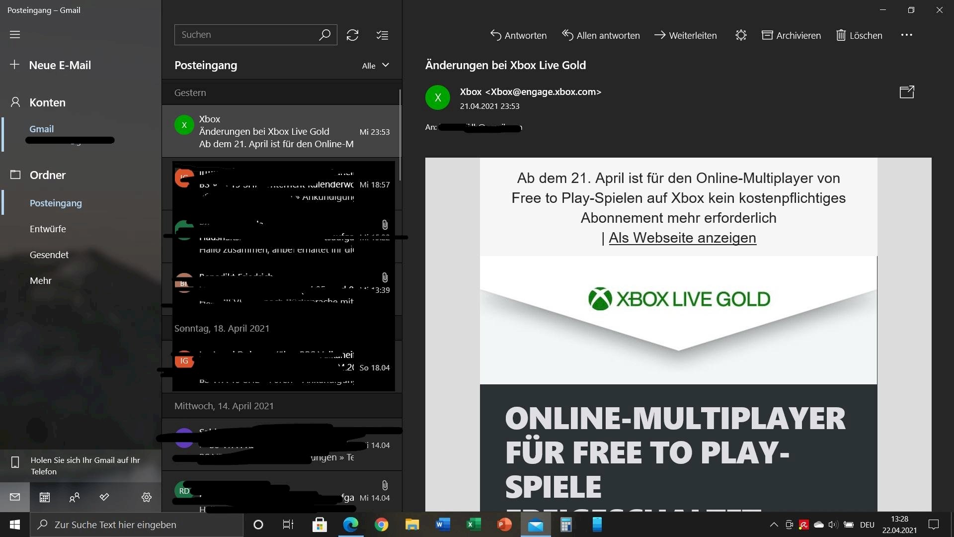 Email from Xbox was or fake