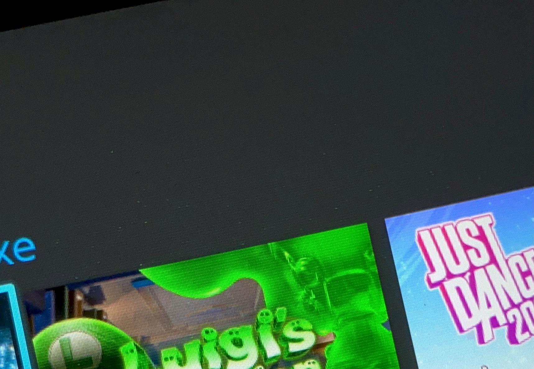 Temporary pixel errors on Nintendo Switch