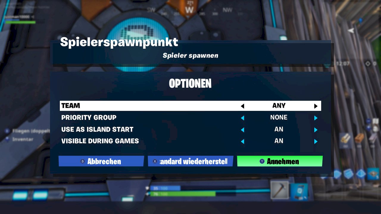 Nintendo Switch Fortnite Player Spawn Statement