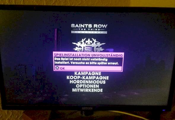 Why can t Saints Row The Third Remastered install properly