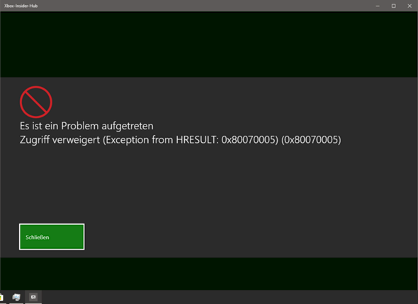 Why can t I log in XBox Insider Hub
