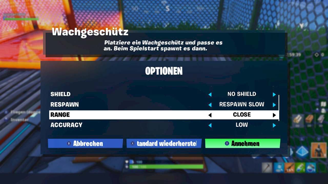 Nintendo Switch Fortnite- meaning of these settings