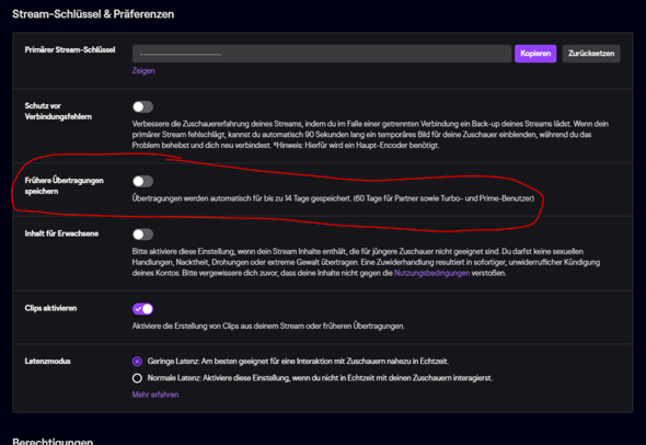 Watch older strams on Twitch